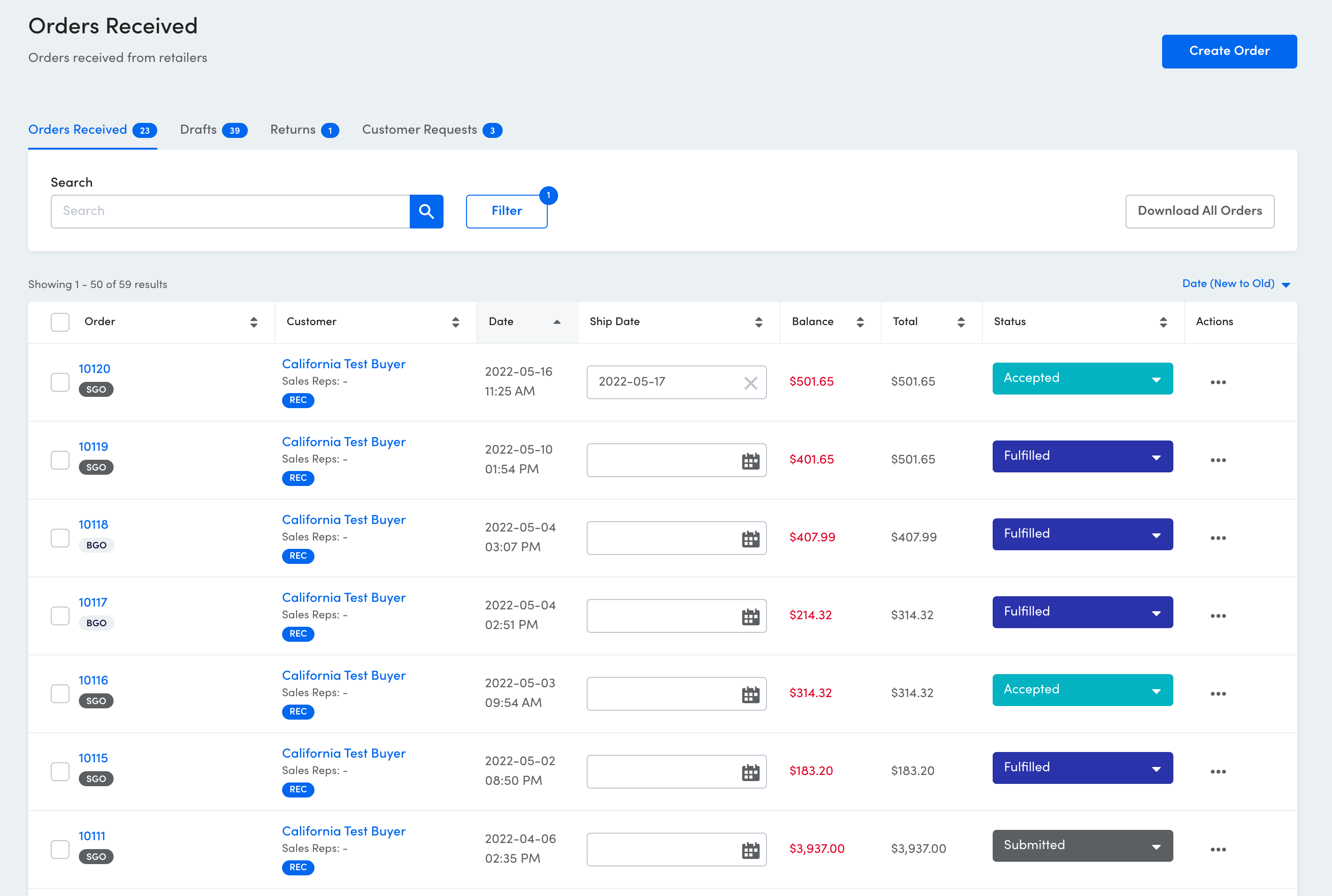Order Statuses and How to Reverse an Order Status