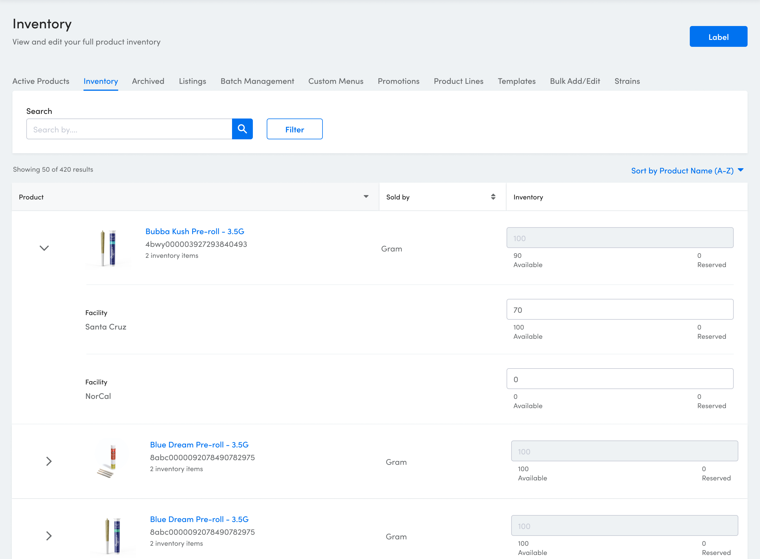 Managing Inventory at the Facility Level